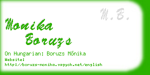 monika boruzs business card